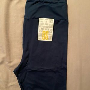 LuLaRoe OS Teal Solid Leggings. NWT